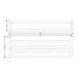 OPTIMA - Cube Way Porte-serviette mural en laiton, Chrome (SPI95) - vignette