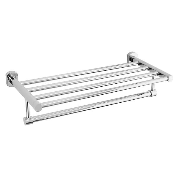 OPTIMA - Cube Way Porte-serviette mural en métal, Chrome (SPI31) - large