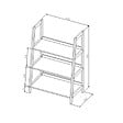 NATUREL - Naturel Etagère sur pied Naturel Home 63x94x36,4 cm, bois  (HOMEPOL3) - vignette