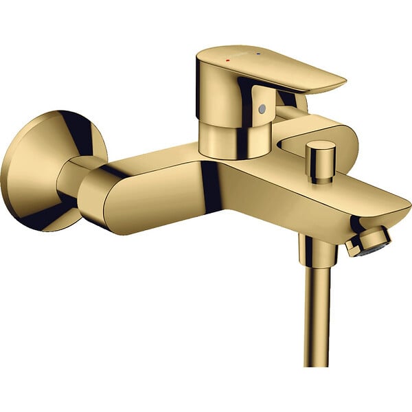 HANSGROHE - Talis E Mitigeur bain/douche avec Limiteur de température, Aspect Doré poli (71740990) - large