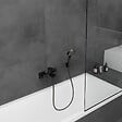 HANSGROHE - Vernis Shape Mitigeur bain/douche avec cartouche céramique, Noir mat (71450670) - vignette