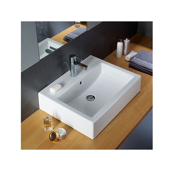 KOLO BY GEBERIT - KOLO by Geberit Twins Lavabo rectangulaire 60x46cm avec trop-plein (L51160000) - large