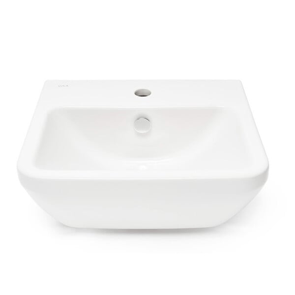 VITRA - VitrA Integra lavabo suspendu 50 × 43 cm avec trou pour robinetterie au milieu, blanc003-0001) - large