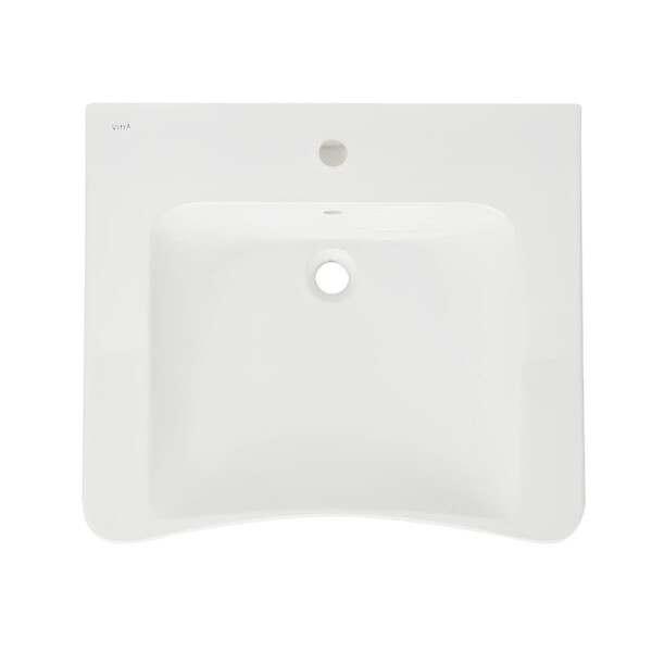 VITRA - Lavabo blanc (PMR) - Dimensions : 650 x 560 - couleur : blanc - large