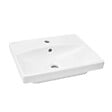 SWISS AQUA TECHNOLOGIES - Swiss Aqua Technologies Brevis Lavabo suspendu avec trou pour robinetterie au milieu, 50,5x40x14cm (SATBRE5040S) - vignette