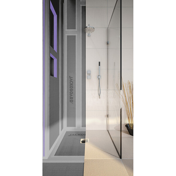 JACKON - Jackon Receveur de douche à carreler Aqua Décentré 1800x900x40mm siphon horizontal offert (4512098 + 4512007) - large
