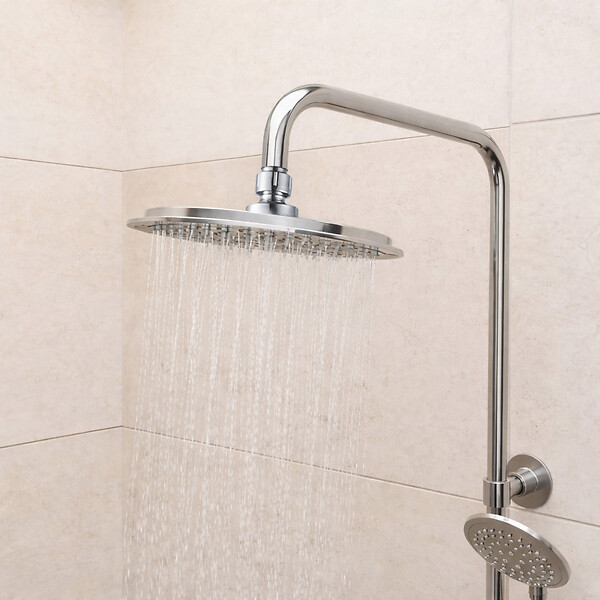 AURLANE - Colonne de douche Mécanique finition Chrome 133x26x52 cm - MOLLY CHROME - large