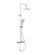 AURLANE - Colonne de douche Thermostatique finition Chrome 133x26x52 cm - MOLLY CHROME - vignette