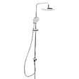 SWISS AQUA TECHNOLOGIES - Set de douche, douchette 3 jets, barre avec curseur, tête de douche XXL 254 mm intégrée, Chrome SATPIPET - vignette