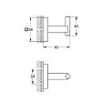 GROHE - Patère murale - Fintion Chromée GROHE QuickFix - START CUBE - vignette