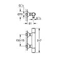 GROHE - GROHTHERM 500 Mitigeur Thermostatique de douche 1/2" (34793000) - vignette