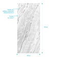 AURLANE - Panneau Mural Pierre Finition Artic Storm 90 x 250 cm - STONE'IT - vignette