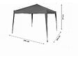 HABITAT ET JARDIN - Tonnelle de jardin pliante "Svetlana 3" - 9 m² - 3 x 3 m - Gris - vignette