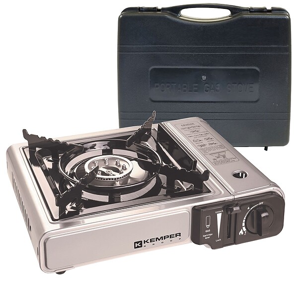KEMPER - Réchaud à gaz 2200W Allumage piezo Double système de sécurité Mallette KEMPER - large