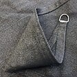 COTE STORE - Voile d'ombrage 3 x 3 m carré 280g/m² - Haute densité résistante au vent - Tissu micro-aéré - Gris - vignette