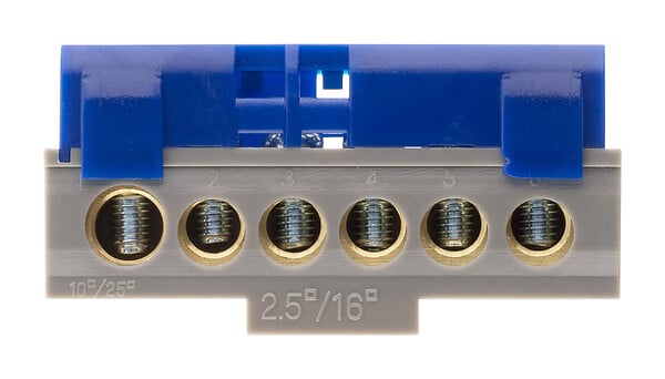 THOMSON - Bornier neutre 6 connexions - Bleu - Thomson - large
