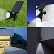 LUMISKY - 4 Spots solaires projecteurs SPIKY Blanc froid 100LM - vignette