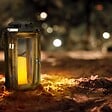 LUMISKY - Lanterne solaire en bois OAKY H28cm - vignette