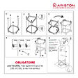 ARISTON - Trépied Universel Ajustable pour Chauffe-eau de 100 à 200L - Compatible TOUTES MARQUES - Ø513-530-560 mm - ARISTON - 4090027 - vignette