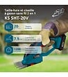 KONNER SOHNEN - Taille-haie et cisaille à gazon 2 en 1 sans fil avec manche télescopique Könner & Söhnen KS SHT-20V + Extension Pole - vignette