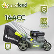 GREATLAND - Tondeuse thermique tractée 144 CC - 400mm - Bac 40 litres - vignette