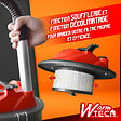 WARM TECH - Vide cendres 1200W 20L avec soufflerie, fonction décolmatage et roues - vignette