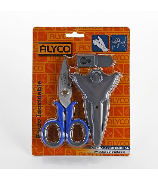 ALYCO - Ciseaux Électricien Inox avec Housse Alyco 108215 - large
