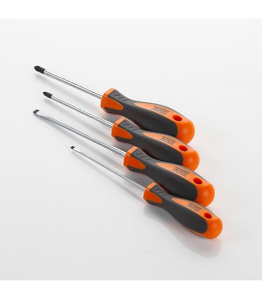 ALYCO - Set de 4 Tournevis Alyco Orange 170449 - large