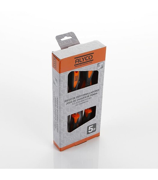 ALYCO - Set de 5 Tournevis Alyco Orange 170448 - large