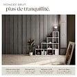 TECTAKE - Panneaux acoustiques SONIC WALL aspect bois chêne gris clair - vignette