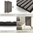 TECTAKE - Panneaux acoustiques SONIC WALL aspect bois chêne gris clair - vignette