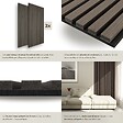 TECTAKE - Panneaux acoustiques SONIC WALL aspect bois Chêne gris - vignette