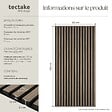 TECTAKE - Panneaux acoustiques SONIC WALL aspect bois Chêne foncé - vignette