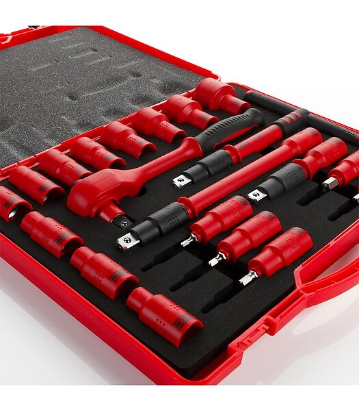 ALYCO - Set Clé A Douille 1/2" 20 Pièces Isolées Alyco 190300 - large