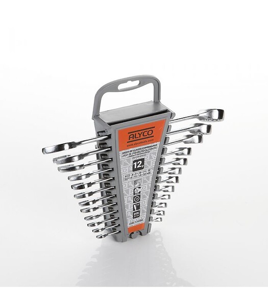ALYCO - Set De Clés Mixtes 12 Pces Alyco Orange Alyco 170182 - large