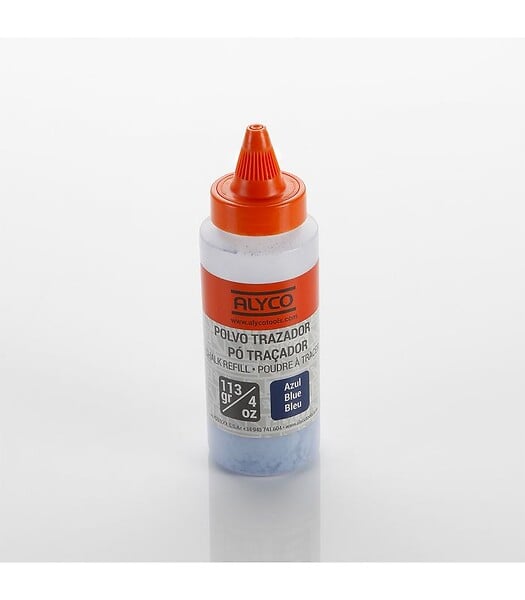 ALYCO - Set De 3 Pces Cordeau Traceur, Bidon De Poudre Et Mini Niveau Alyco Orange Alyco 170130 - large