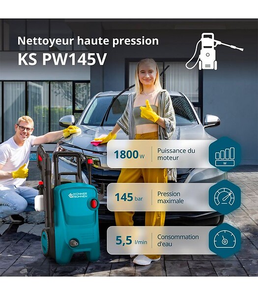 KONNER SOHNEN - Nettoyeur haute pression Könner & Söhnen KS PW145V - large