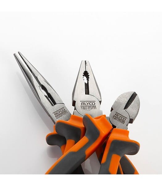 ALYCO - Set de 3 Pinces Professionnelles Alyco Orange 170528 - large