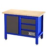 ALYCO - Table De Travail 3 Tiroirs+Porte 1000X600X865 Mm Alyco 129750 - vignette
