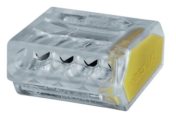 WAGO - Boîte de 50 bornes de connexion automatiques transparentes 3 fils (2,5 - 6mmÂ²) - WAGO - 773-173 - large