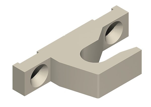 LA CROISEE DS - GACHE A RETOUR TON ALU LARGEUR 12MM - large
