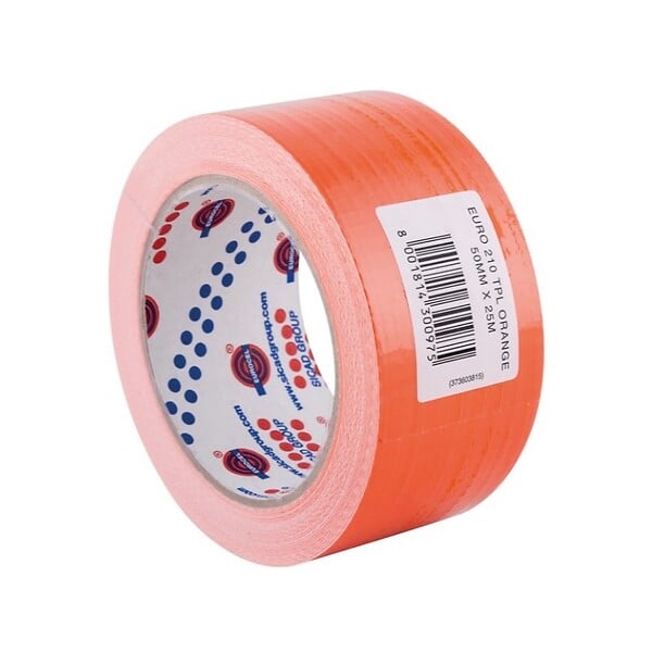 EUROCEL - Ruban adhésif toilé Eurocel orange 210 TPL  031302357 - large