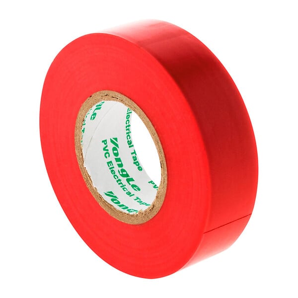 ZENITECH - Lot de 10 rouleaux adhésifs 19mm x 20m - Rouge - Zenitech - large