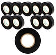 ZENITECH - Lot de 10 rouleaux adhésifs 19mm x 20m - Noir - Zenitech - vignette