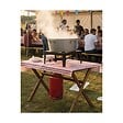 INTEC - Réchaud à gaz 7.5KW Acier émaillé Bruleur fonte Réchaud Traiteur 4 pieds Cuissons extérieures - vignette