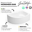 JACOB DELAFON - Pack baignoire d'angle 150 x 100 cm Micromega Duo version droite  + tablier de baignoire - vignette