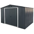 DURAMAX - Abri de jardin métal anthracite Duramax 7,79m² épaisseur 0,33mm - vignette