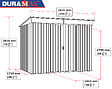 DURAMAX - Abri de jardin métal imitation bois Duramax Skylight 4,84m² 0,33mm - vignette