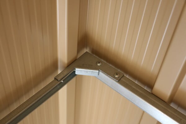 DURAMAX - Abri de jardin métal imitation bois Duramax 2,47m² épaisseur 0,33mm - large