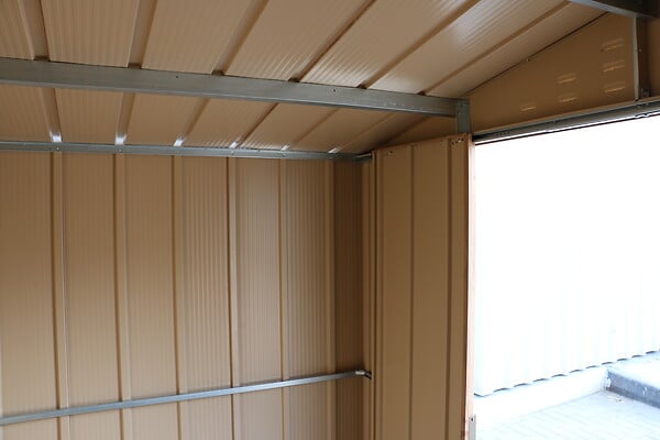 DURAMAX - Abri de jardin métal imitation bois Duramax 4,75m² épaisseur 0,33mm - large